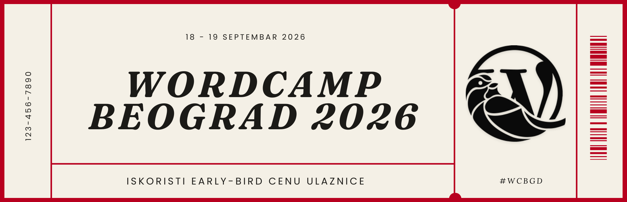 WordCamp Beograd 2026 ulaznice: Šta je uključeno u vašu kartu