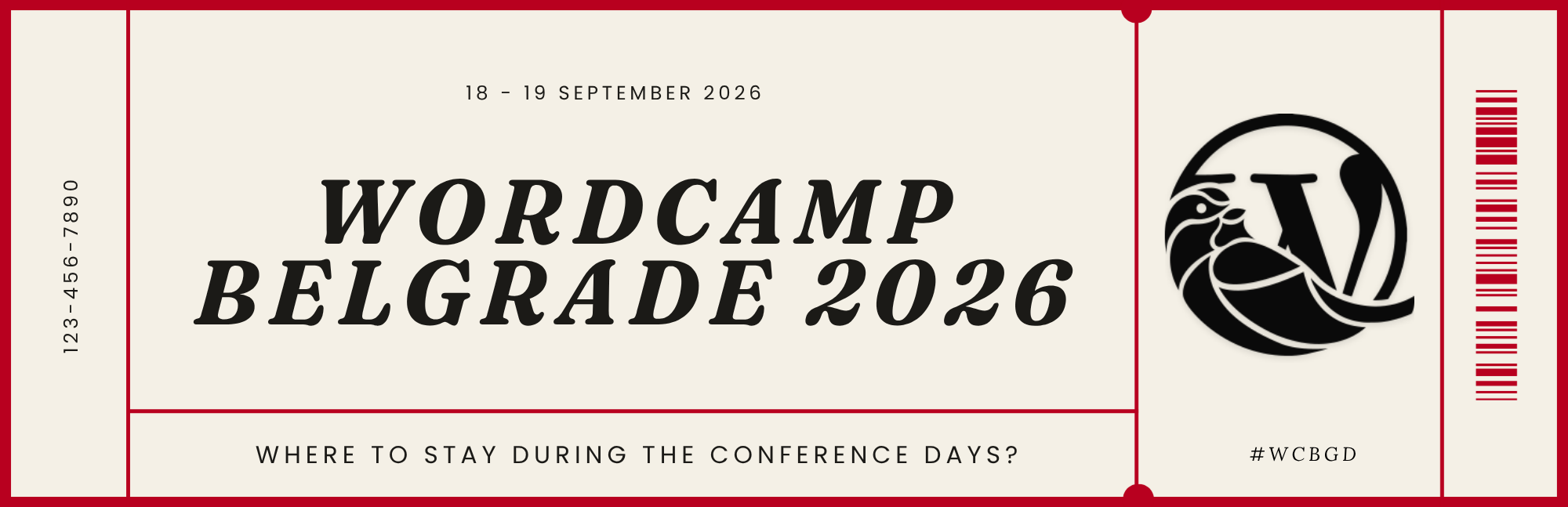 Where to stay near WordCamp Belgrade 2026